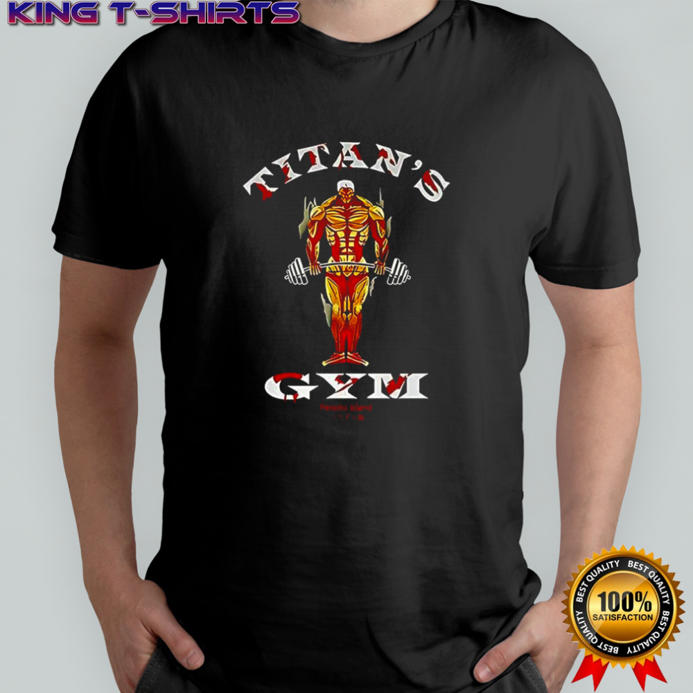 Titan gym armored titan shirt