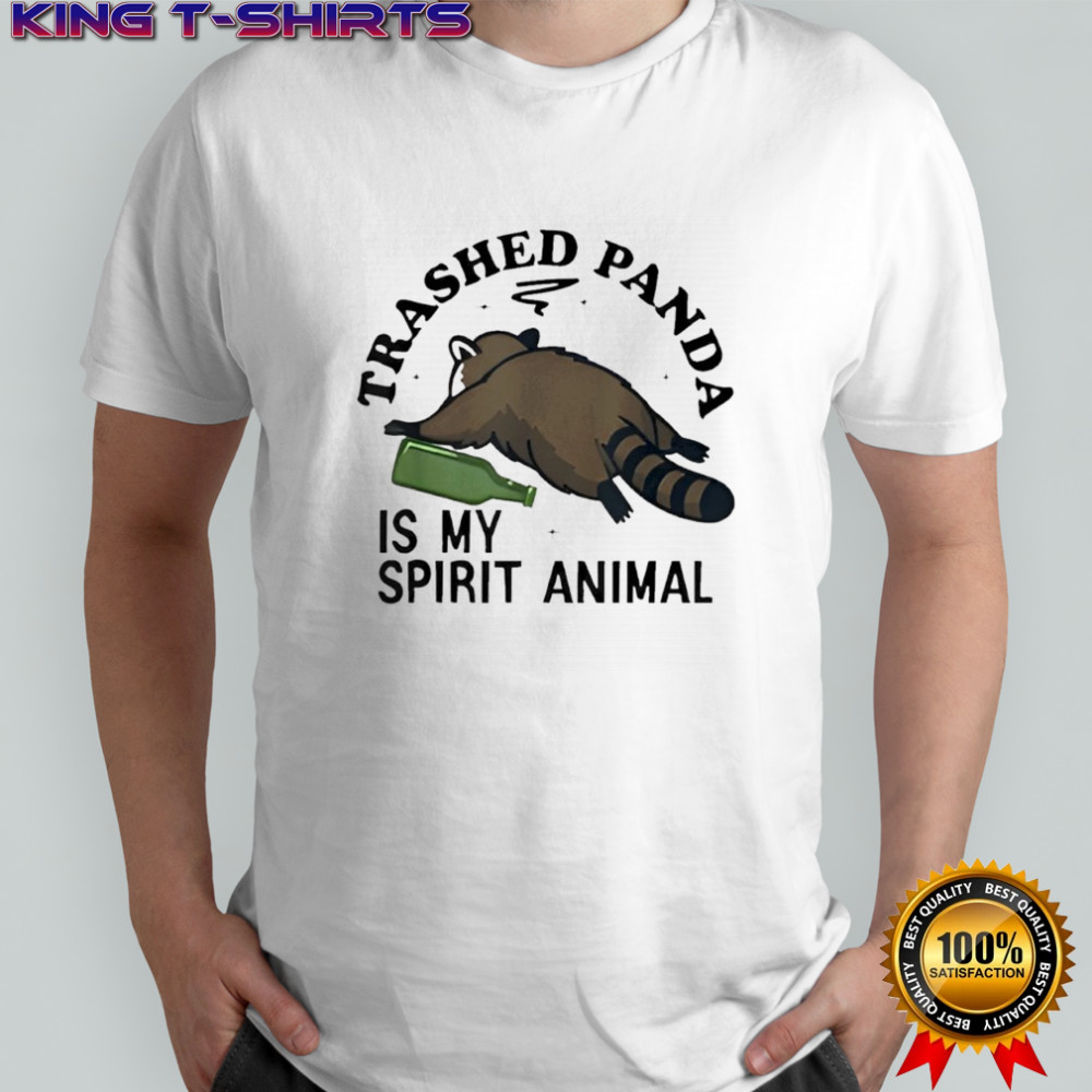Trashed Panda is My Spirit Animal Funny Racoon Meme Shirt
