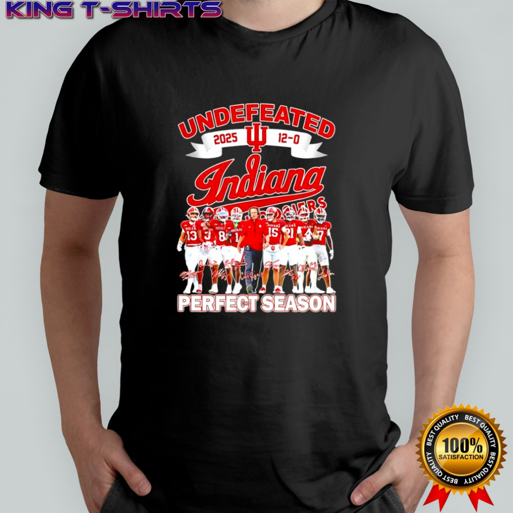 Undefeated 2025 12-0 Indiana University Perfect Season Signatures shirt