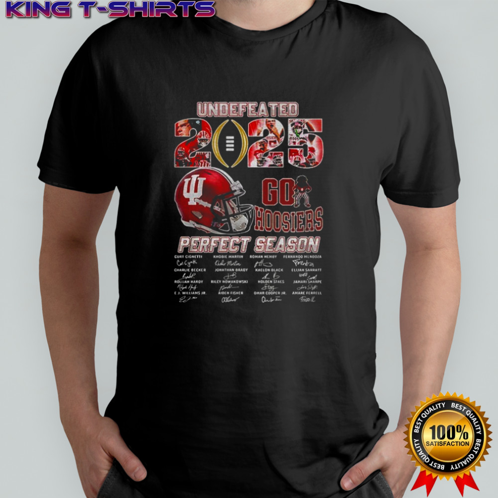 Undefeated 2025 Perfect Season Go Hoosiers Signature shirt