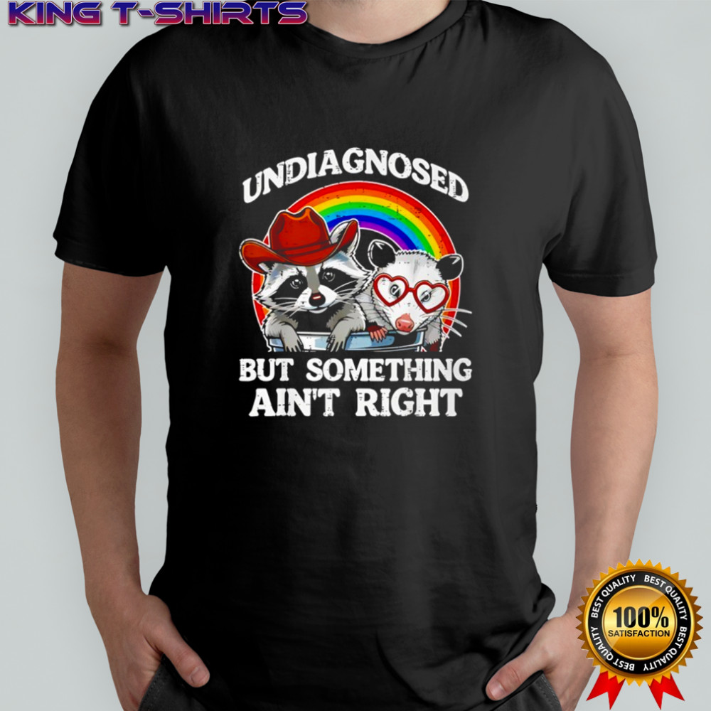 Undiagnosed But Something Aint Right Raccoon LGBT shirt