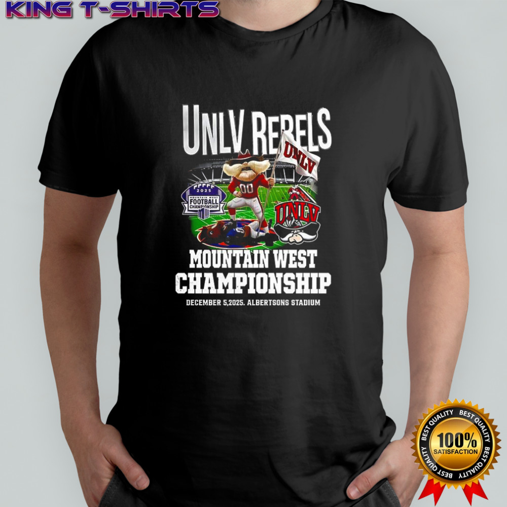 UNLV Rebels Boise State Broncos 2025 winner Mountain West Conference Championship mascot shirt