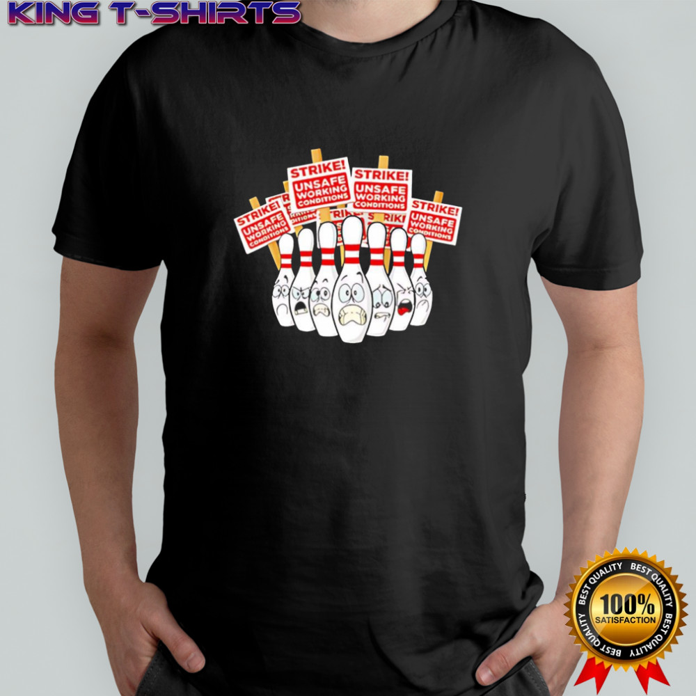 USBC Bowling Pins on Strike shirt