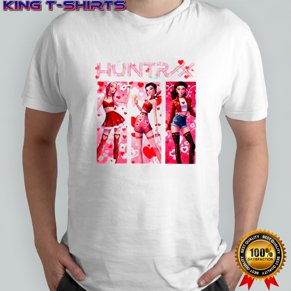 Valentine Demon Hunters Huntrix Kpop Anime Girl shirt
