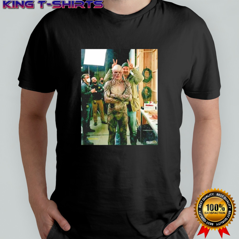 Vecna and David Harbour Stranger Things pose shirt