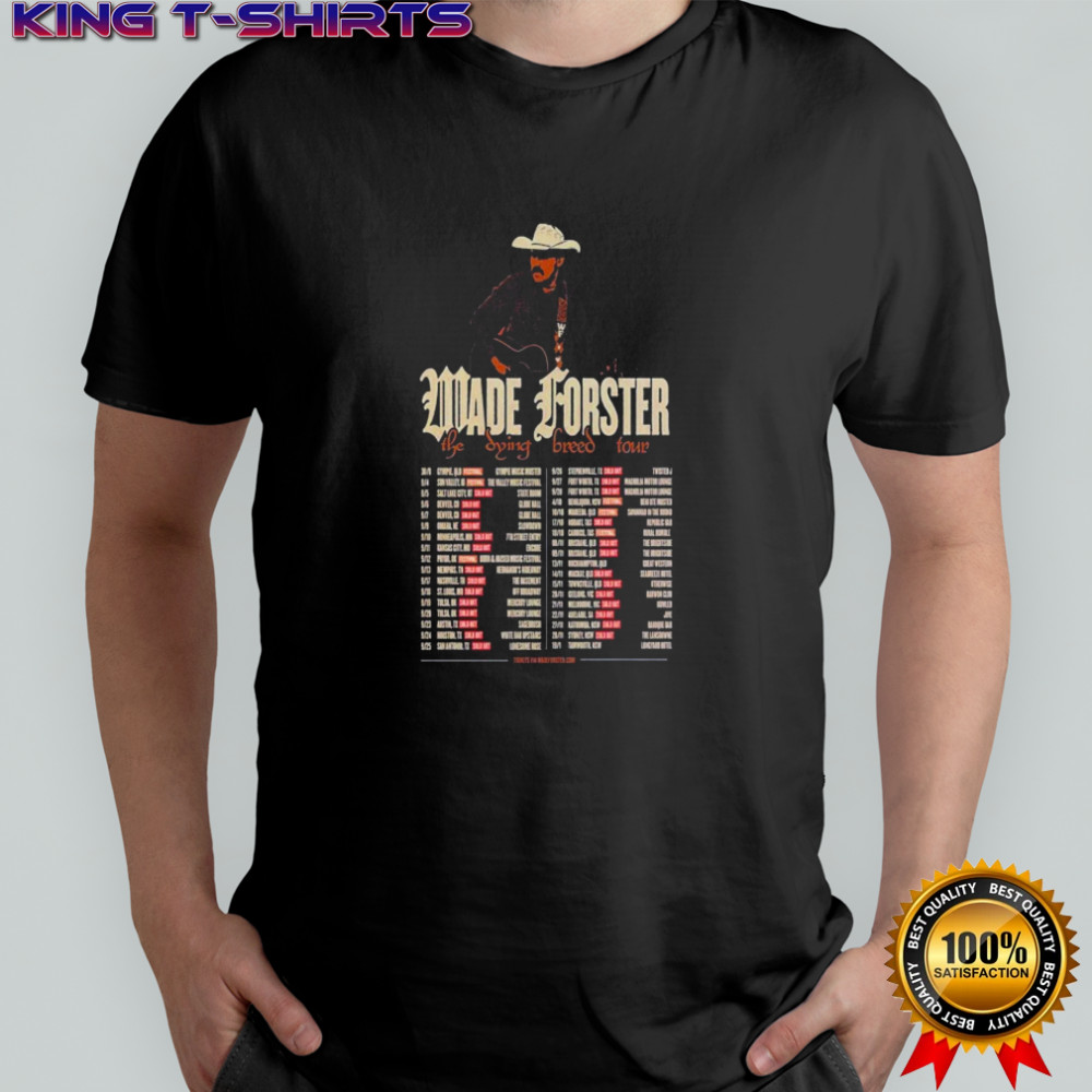 Wade Forster The Dying Breed Tour 2026 T-shirt