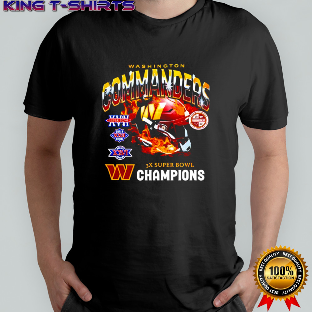 Washington Commanders 3x Super Bowl World Champions shirt