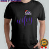 Wifey Colorado Rockies Santa Hat Merry Christmas T-Shirt
