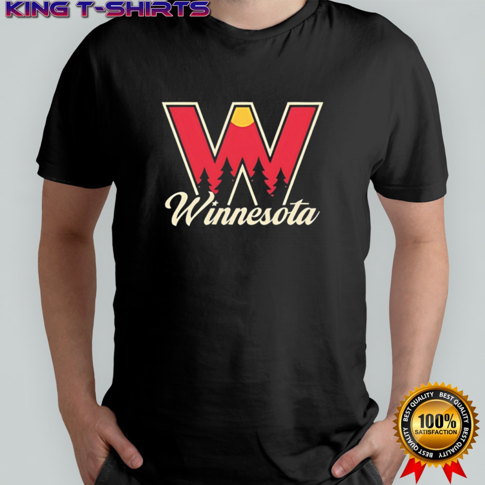 Winnesota Minnesota Golden Gophers hockey sunset retro shirt