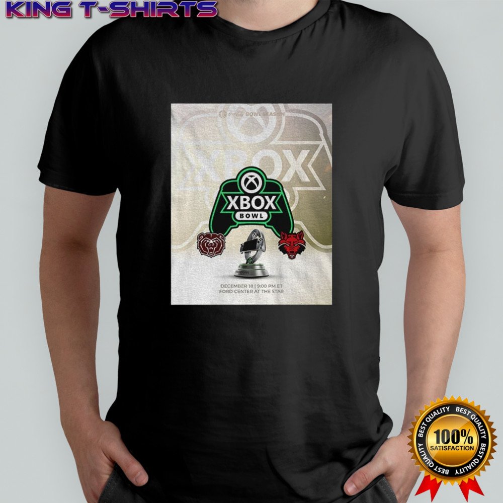 Xbox Bowl Missouri State Bears and Arkansas State Red Wolves Football 2025 poster shirt