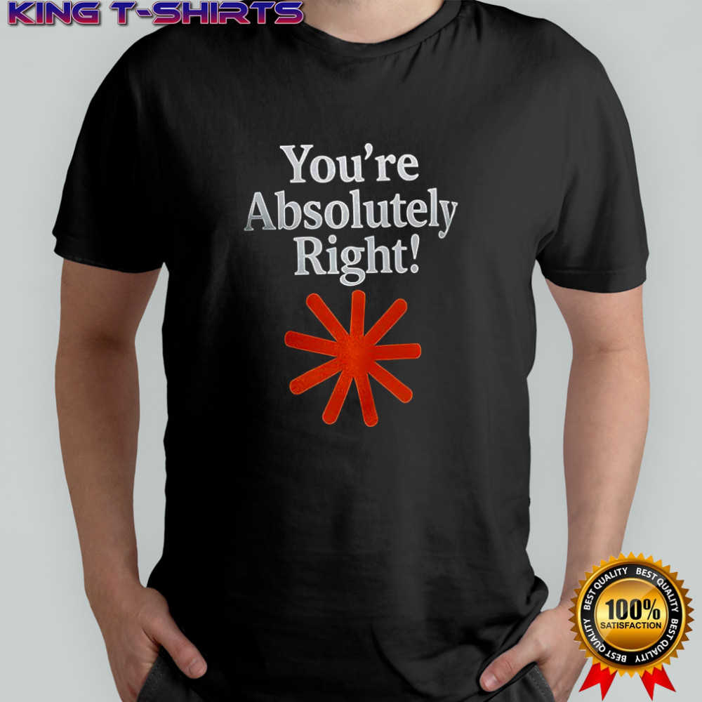 You’re absolutely right shirt