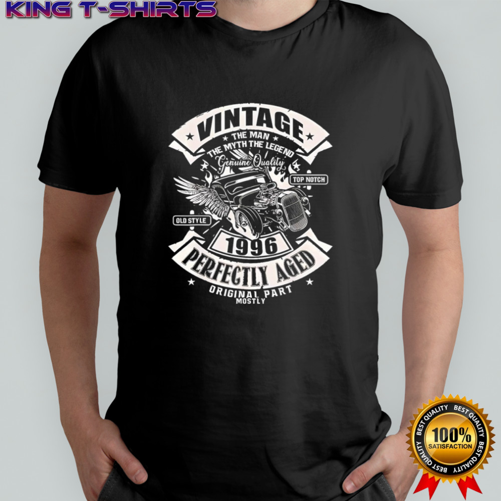 30th birthday gift man myth legend 1996 30 years old shirt