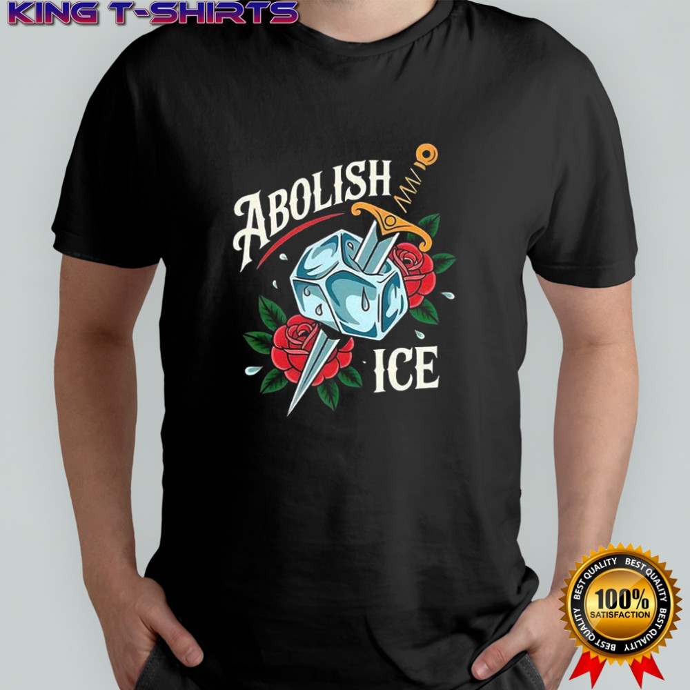 Abolish ICE swords roses and ice vintage shirt