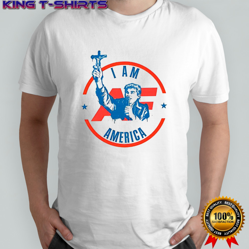 America first Crucifix I am America shirt