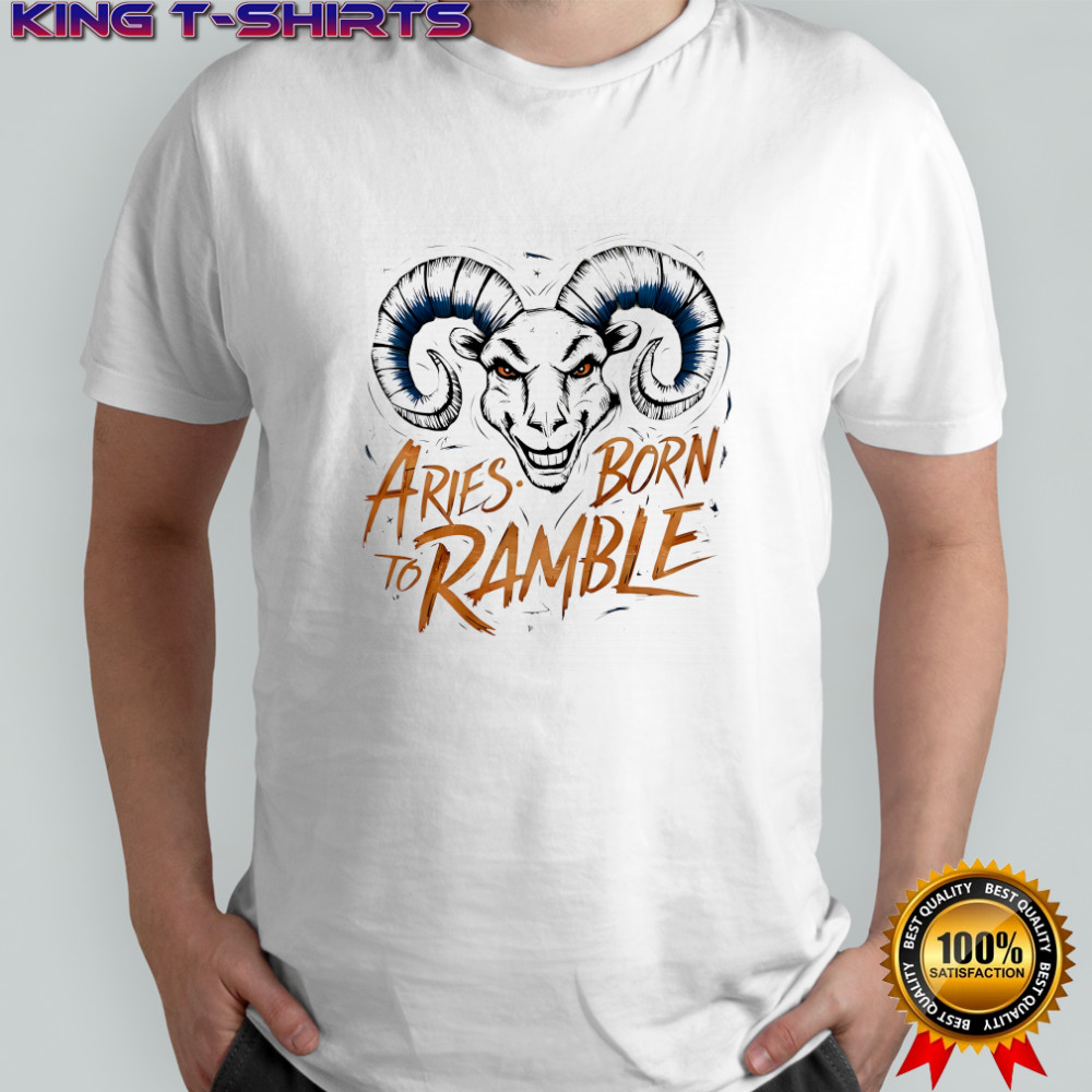 Aries Born to Ramble graphic shirt