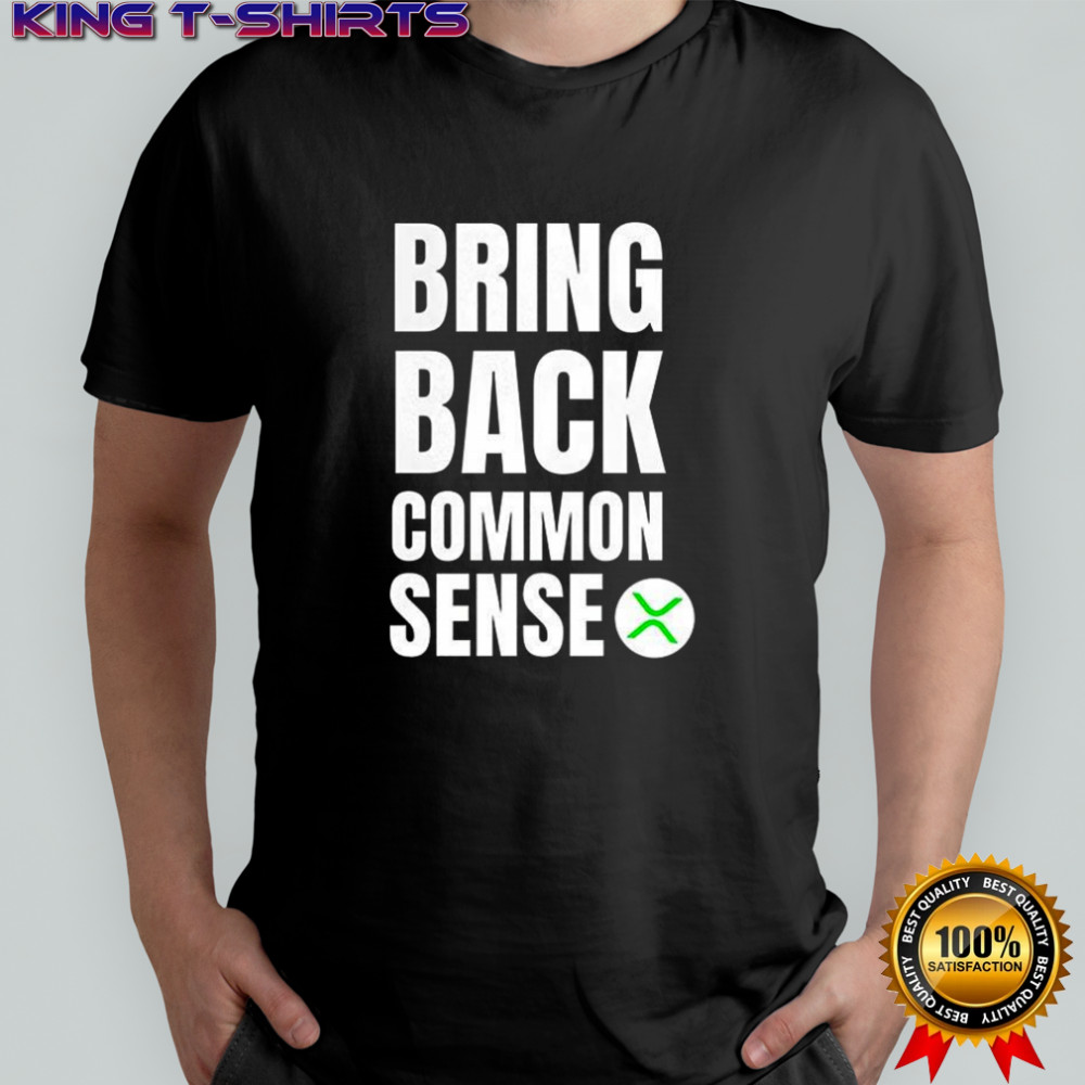 Bring Back Common Sense XRP logo shirt
