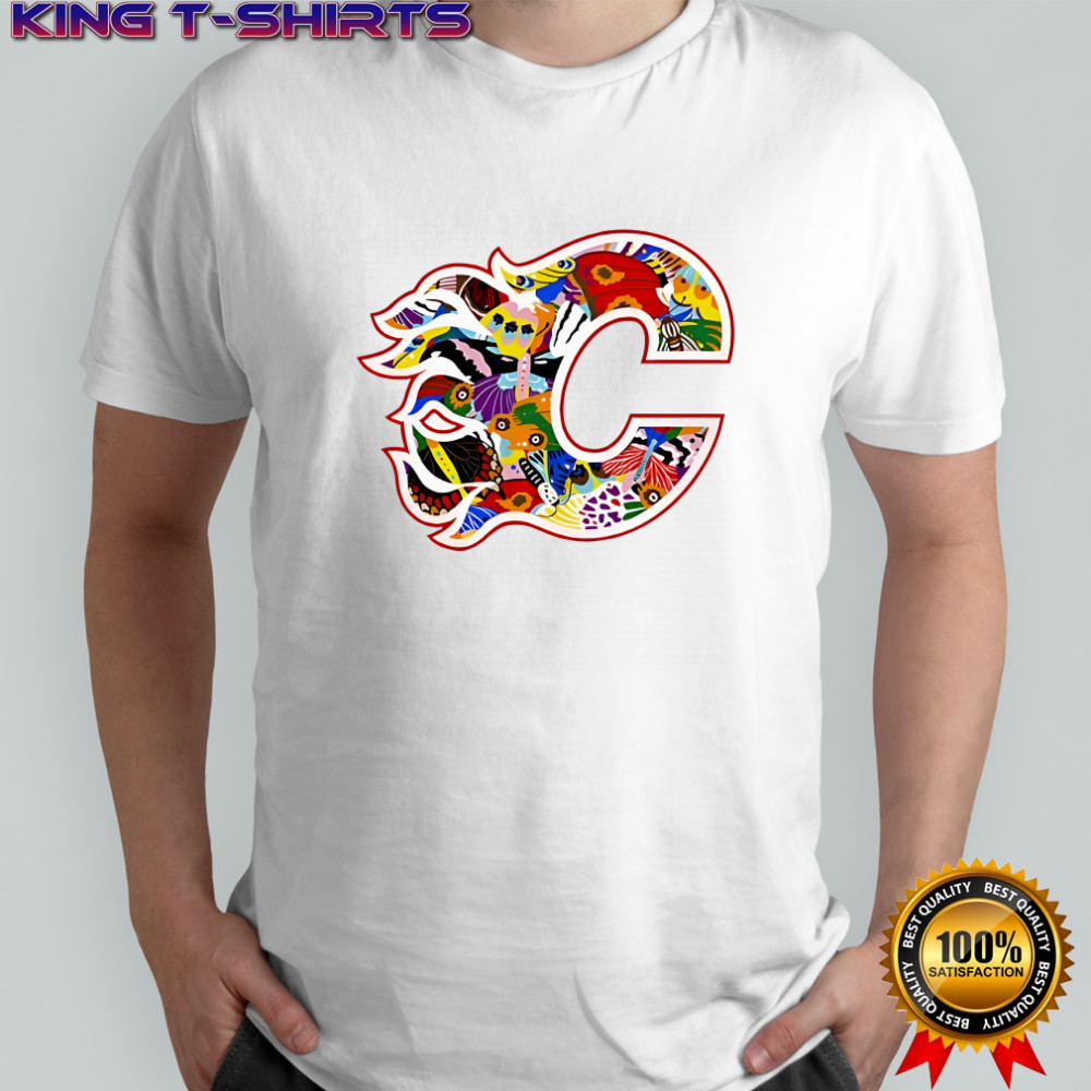 Calgary Flames Pride Night jersey logo shirt