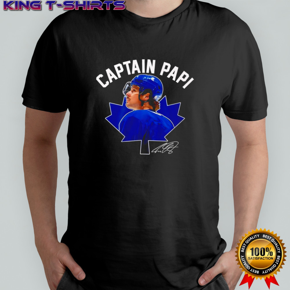Captain Papi Auston Matthews Toronto Maple Leafs player signature shirt