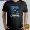 Carolina Panthers NFC South Division Champions 2025 mascot skyline shirt