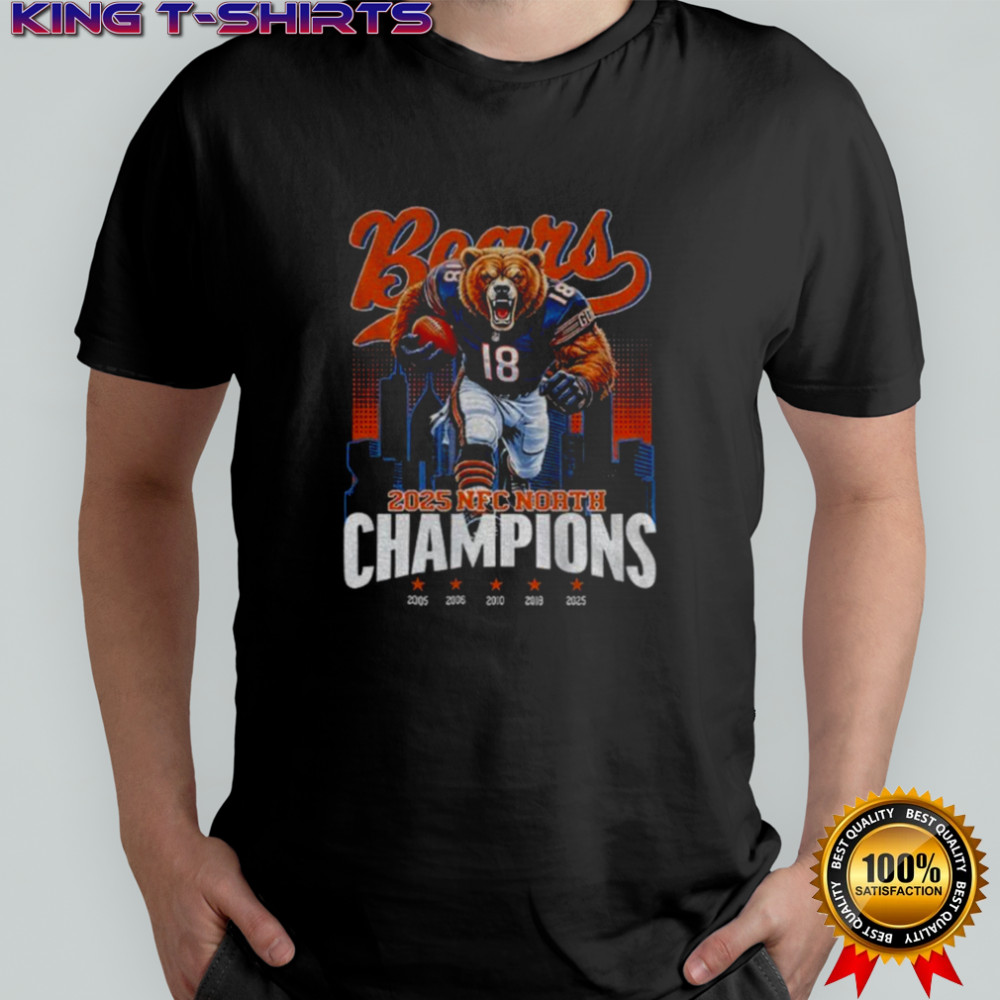 Chicago Bears 2025 NFC North Division Champs Football t shirt