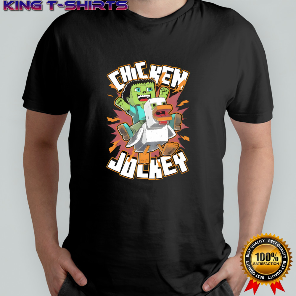 Chicken Jockey baby zombie riding a chicken shirt