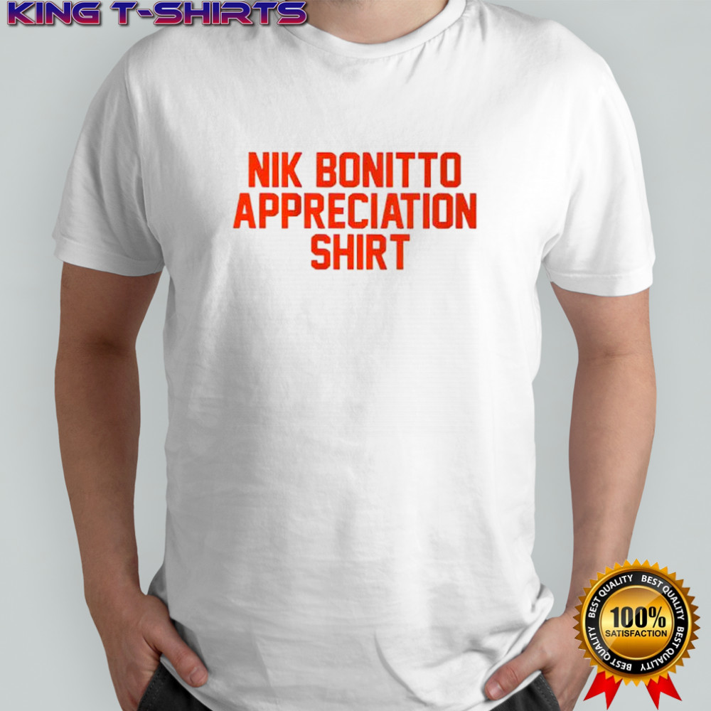 Denver Broncos football Nik Bonitto appreciation letter shirt