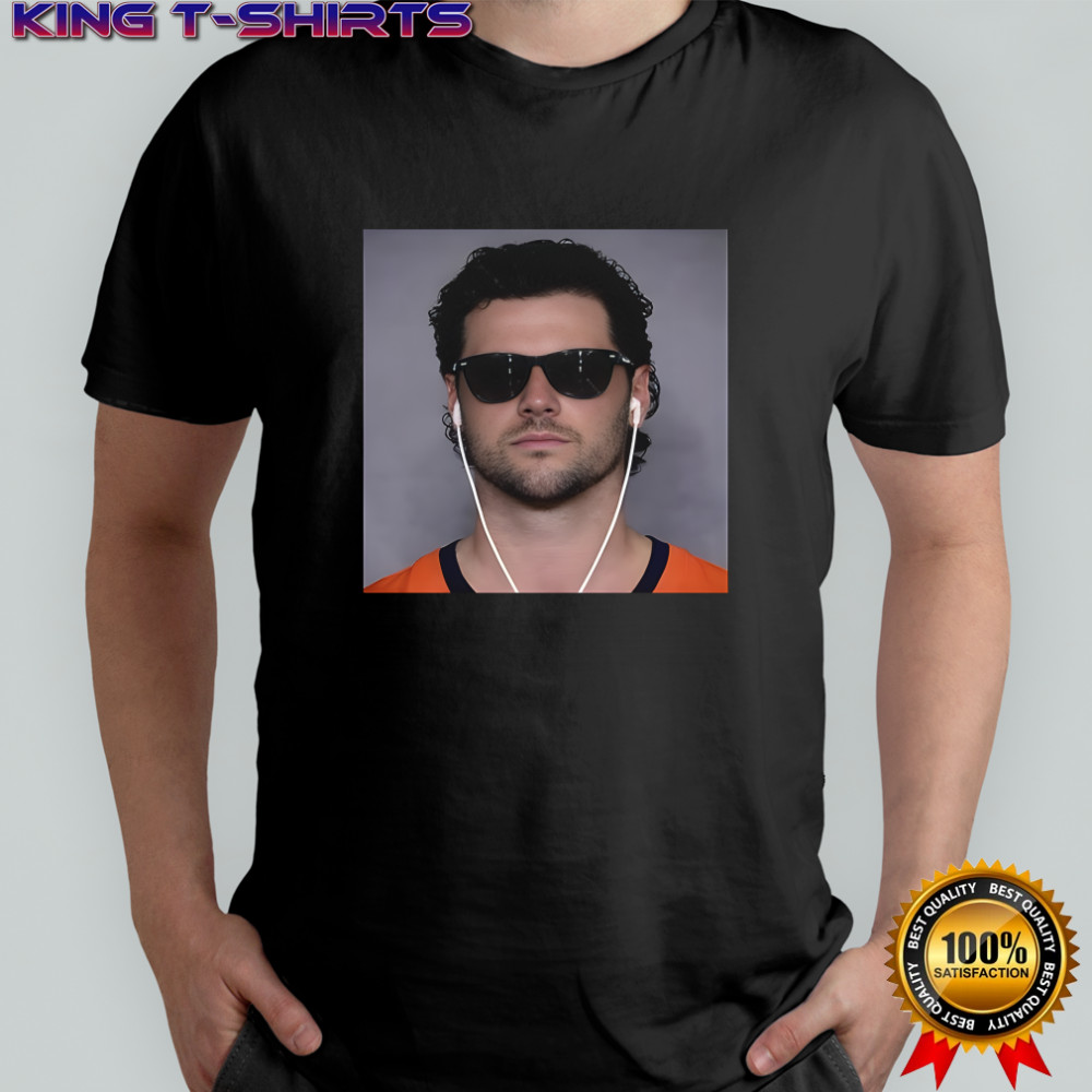 Denver Broncos Jarrett Stidham in sunglasses shirt