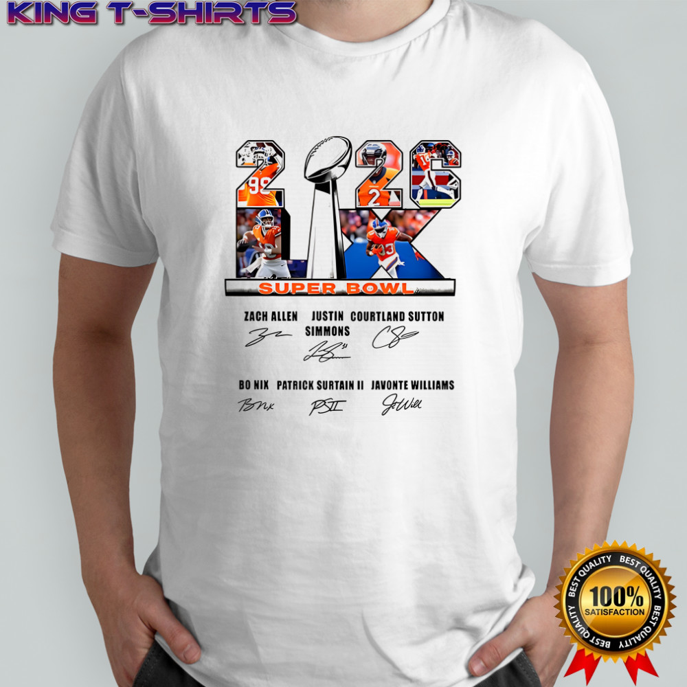 Denver Broncos Super Bowl LX Championship 2026 signature shirt