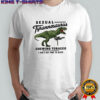 Drew Timme wearing Sexual Tyrannosaurus Chewing Tobacco shirt