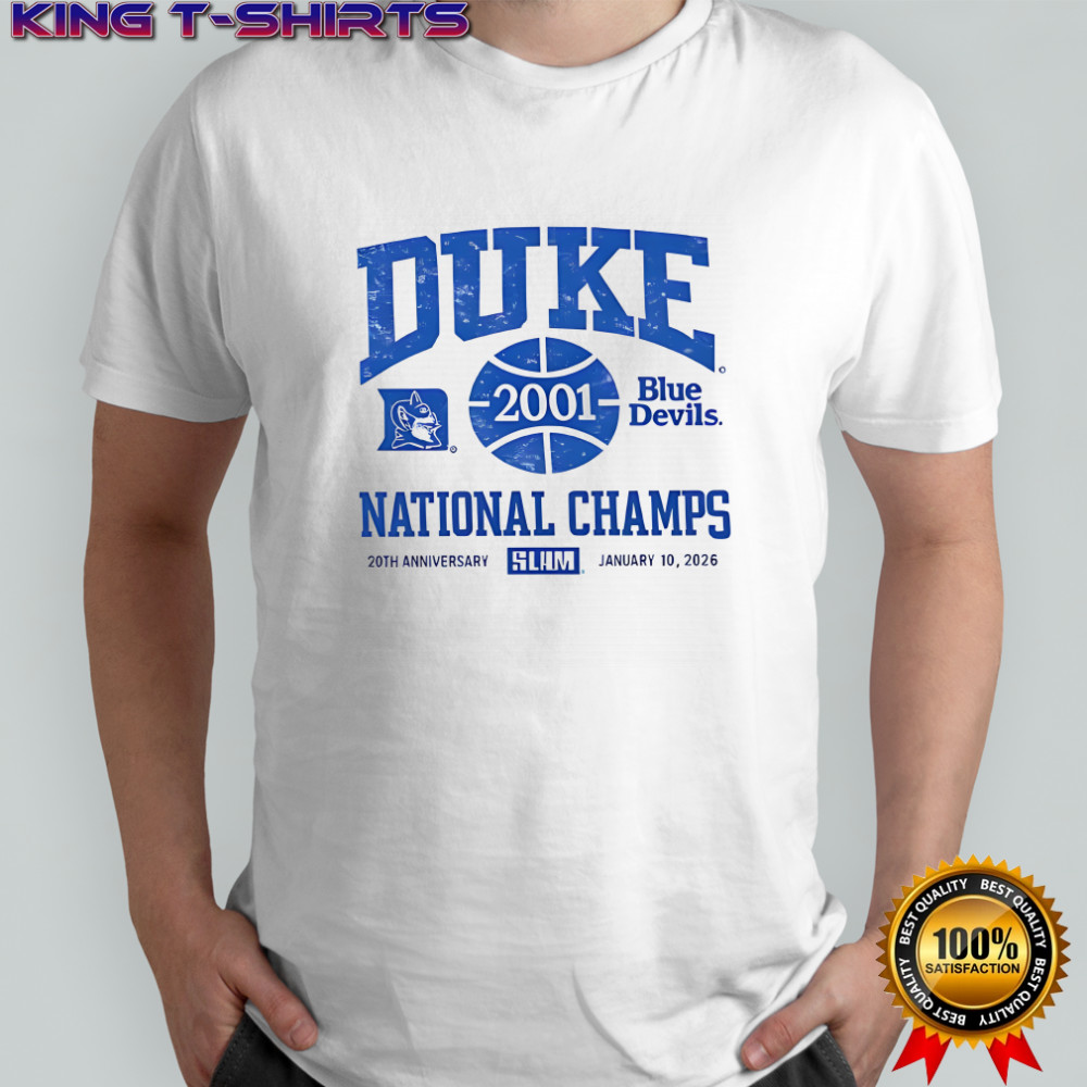 Duke Blue Devils basketball 2001 National Champs 20th anniversary 2026 shirt