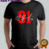 Fedorov #91 Detroit Red Wings signature shirt