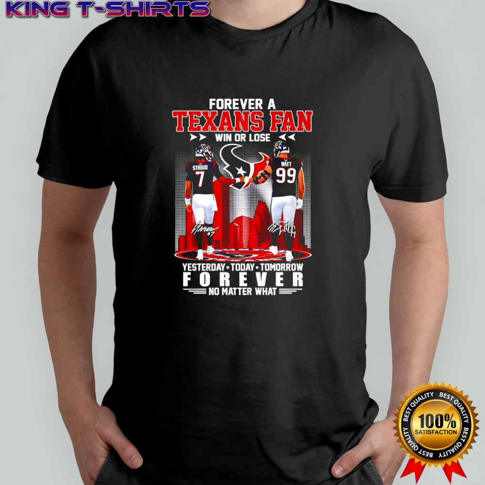 Forever A Texans Fan CJ Stroud and JJ Watt signatures shirt