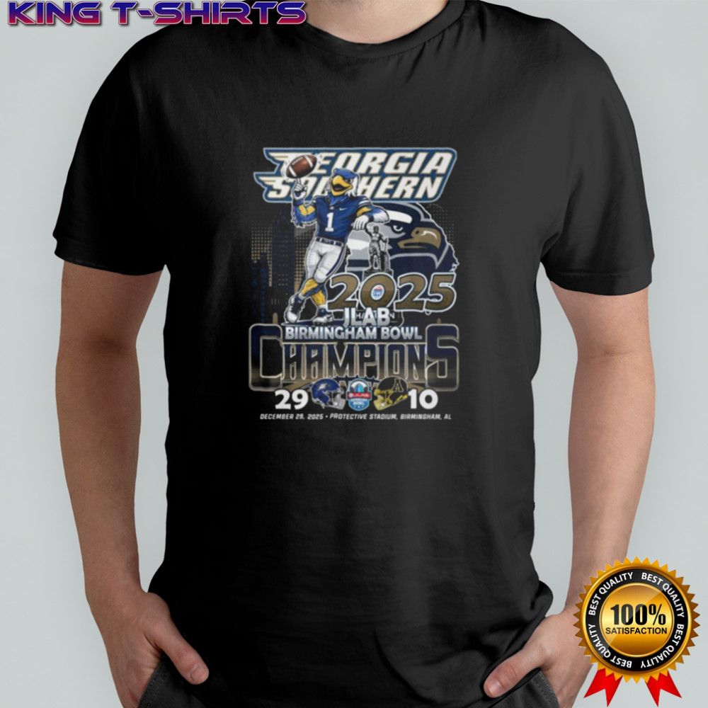 Georgia Southern Eagles 2025 Birmingham Bowl Champions T Shirt