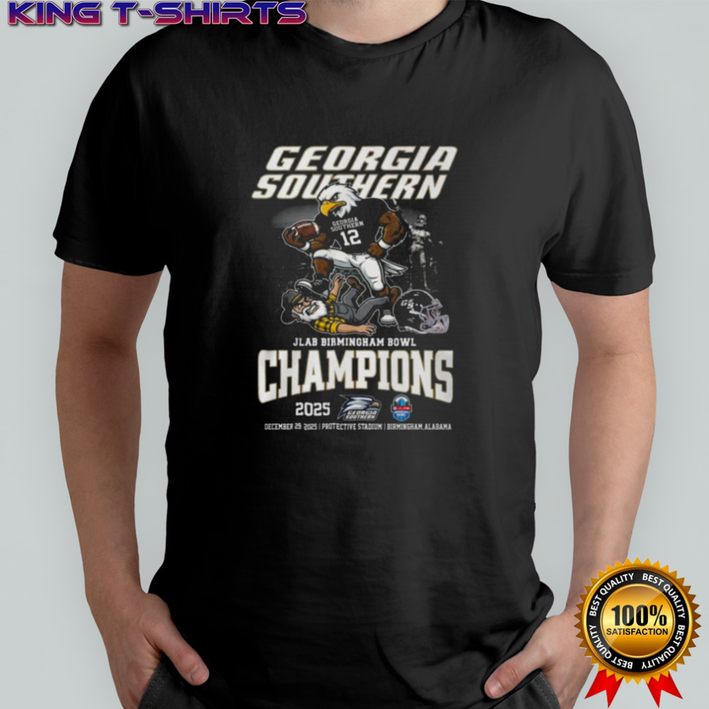 Georgia Southern Eagles JLAB Birmingham Bowl 2025 Champions T Shirt