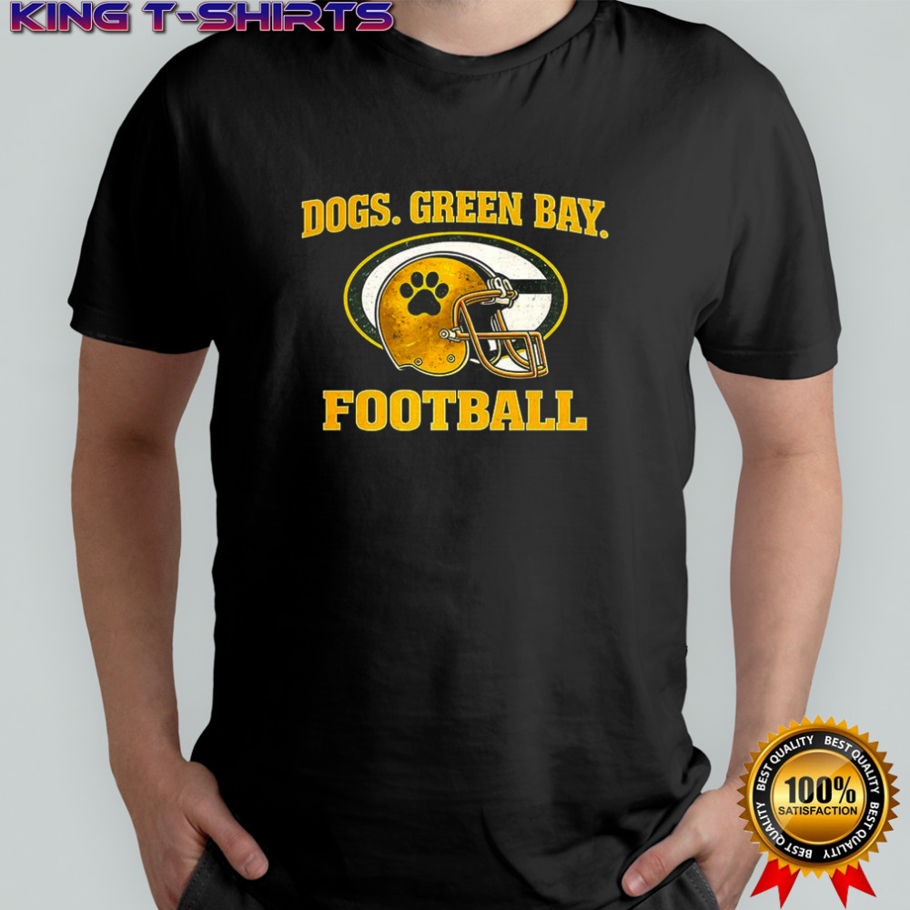 Green Bay Packers NFL Dogs Green Bay Football helmet logo shirt