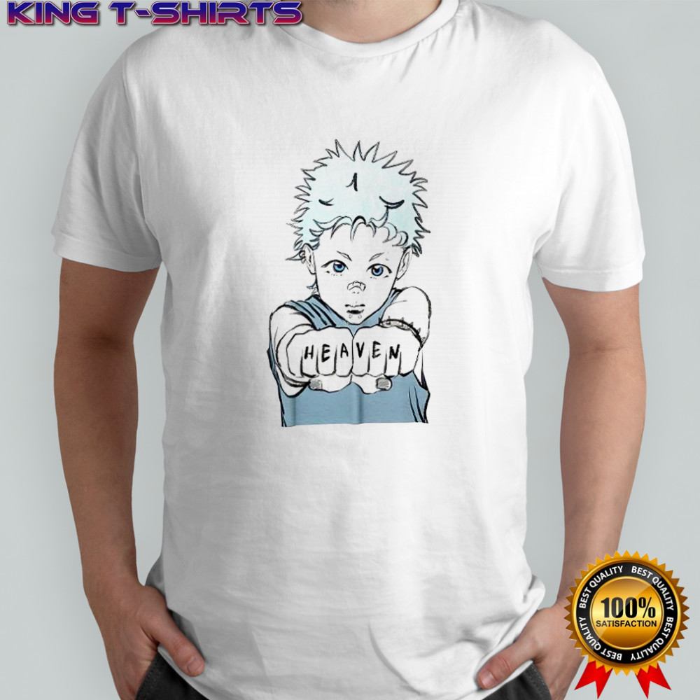 Heaven fist boy big big shirt