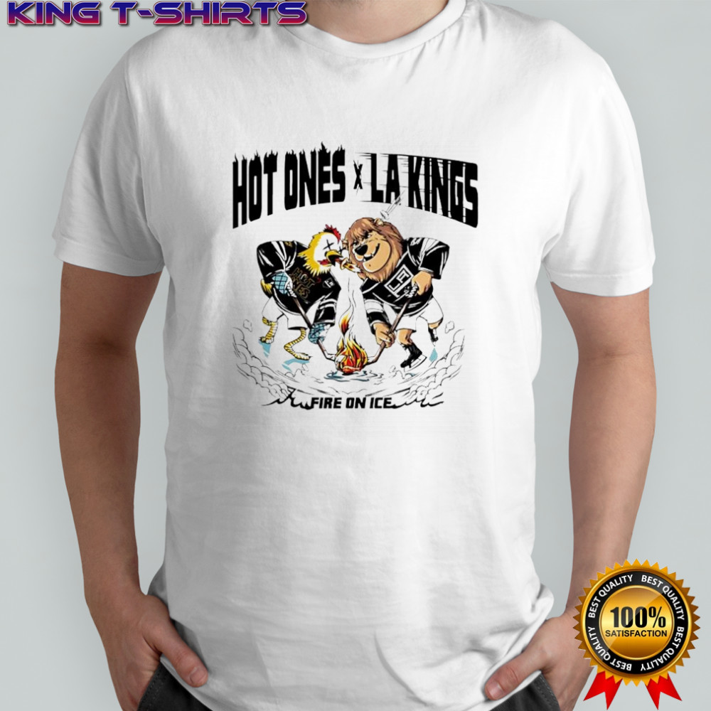 Hot Ones x LA Kings Fire on Ice mascot shirt