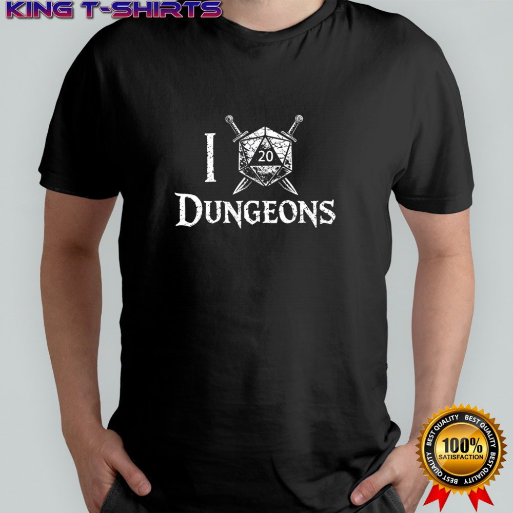 I Crit 20-sided dice Dungeons and Dragons shirt
