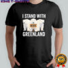 I Stand with Greenland Protest Polar Bear Greenland Denmark shirt