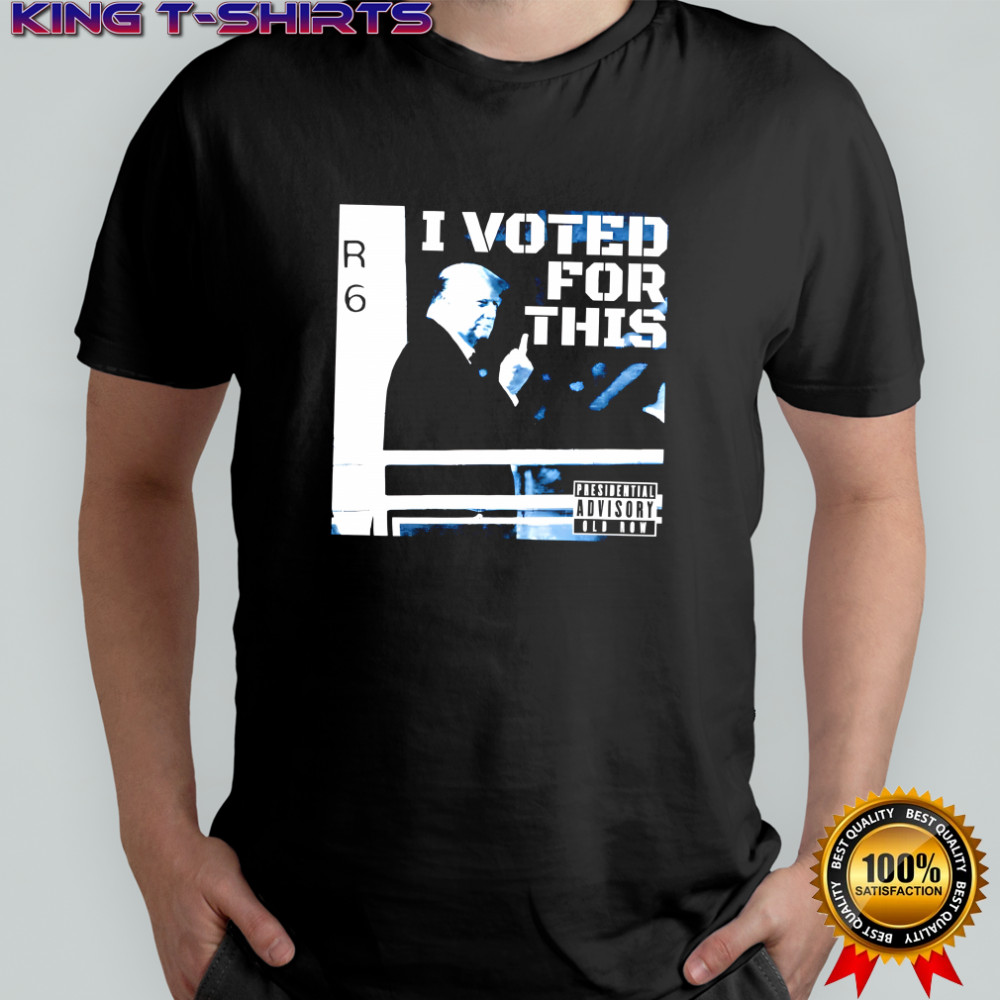 I voted for this Trump middle finger shirt