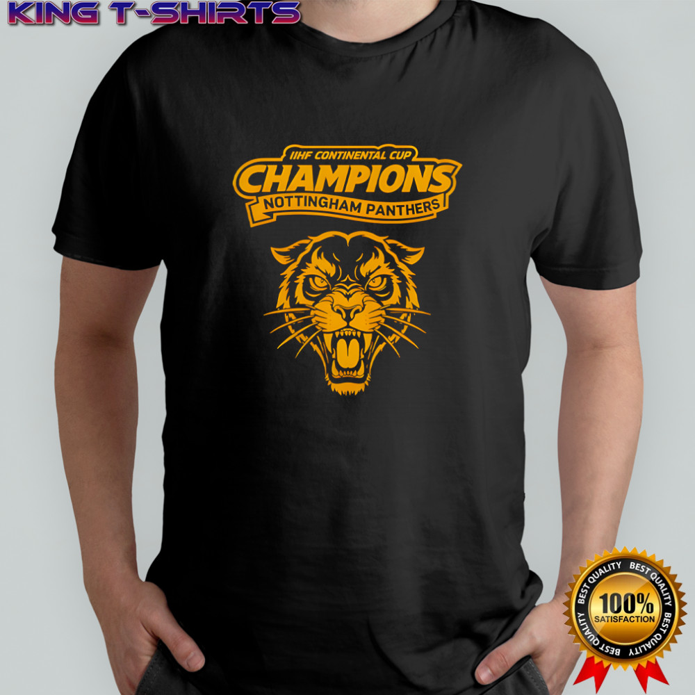 IIHF Continental Cup Champions Nottingham Panthers logo shirt