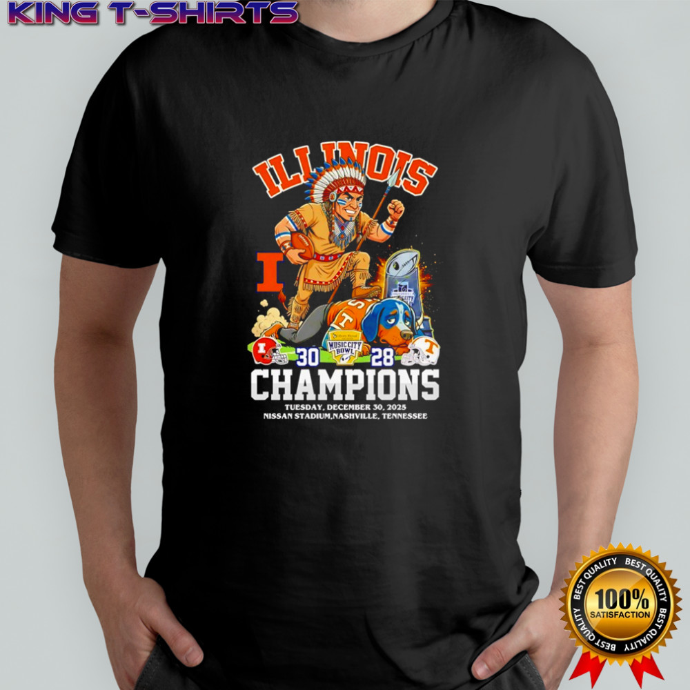 Illinois Fighting Illini beat Tennessee Volunteers Champions shirt