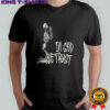 In god we trust praying skeleton graphic shirt