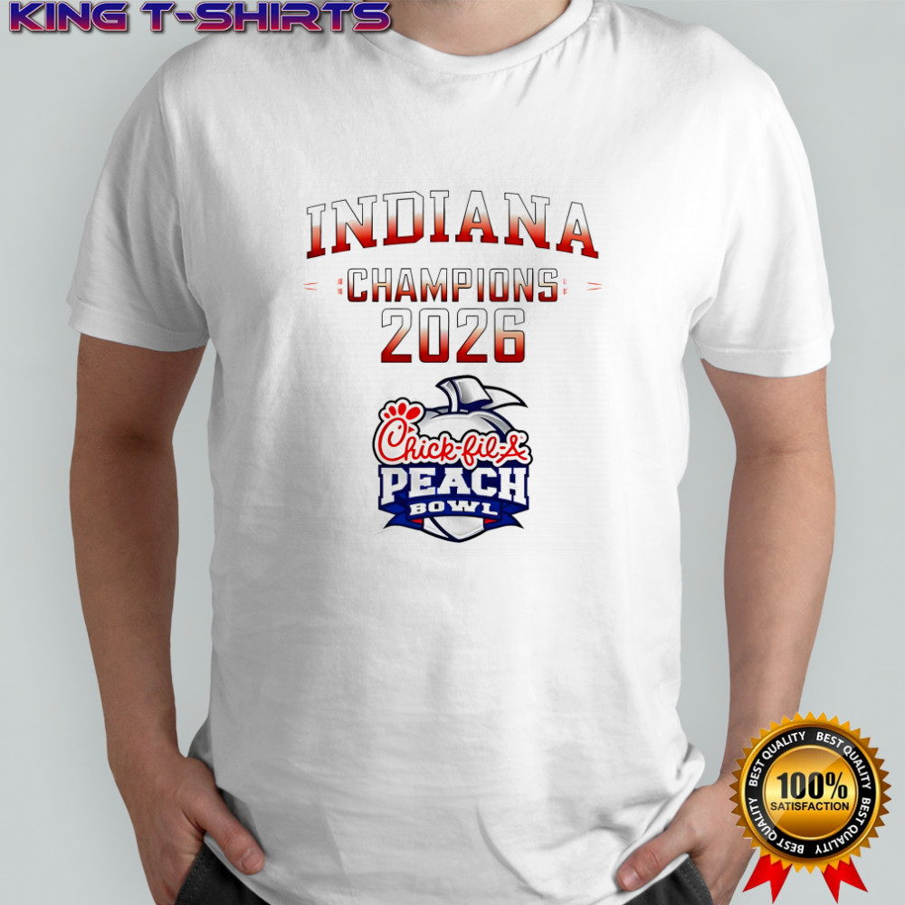 Indiana Champions 2026 Chick-fil-A Peach Bowl shirt
