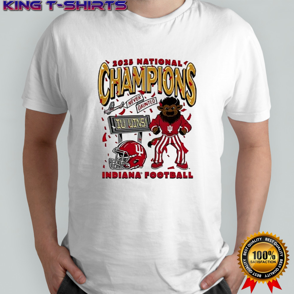 Indiana Hoosier Football Bison 2025 National Champions shirt