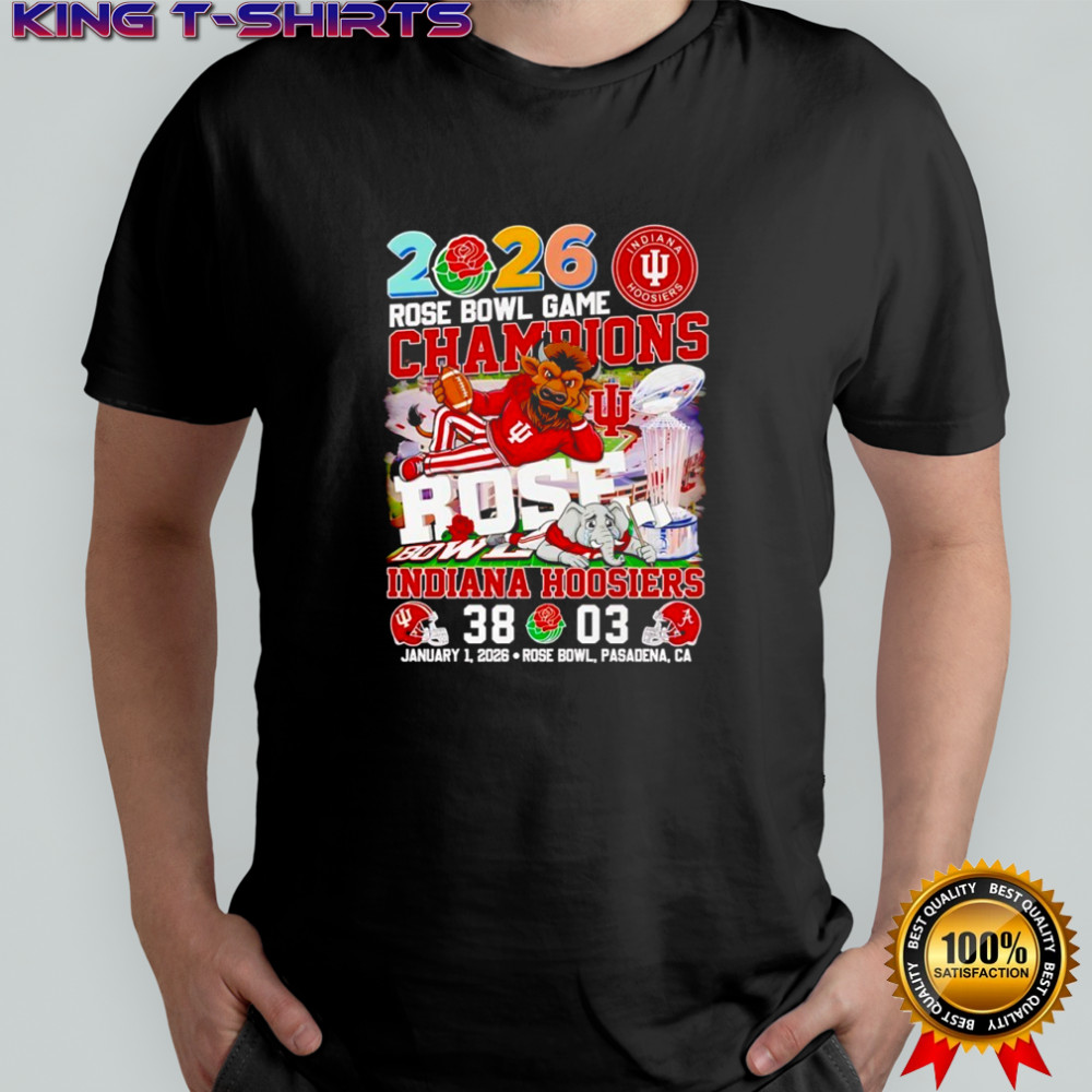 Indiana Hoosiers beat Alabama Crimson Tide Rose Bowl Game Champions 2026 shirt