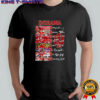 Indiana Hoosiers football players signature graphic shirt