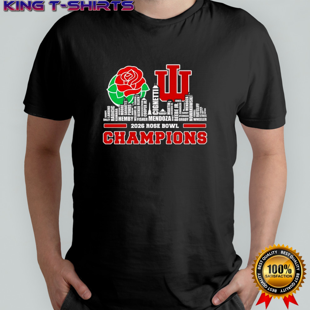 Indiana Hoosiers name of legends 2026 Rose Bowl Champions shirt