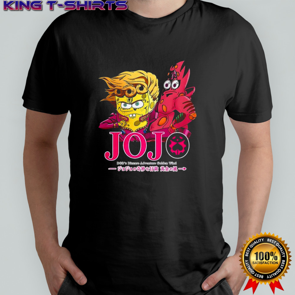 JoJo’s Bizarre Adventure Golden Wind SquarePants and starfish cartoon shirt