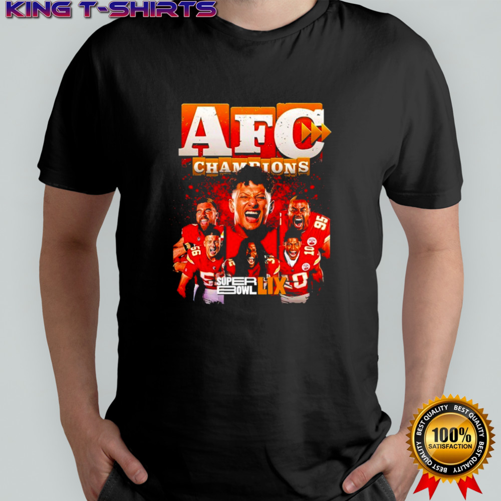 Kansas City Chiefs AFC Champs Super Bowl LIX shirt